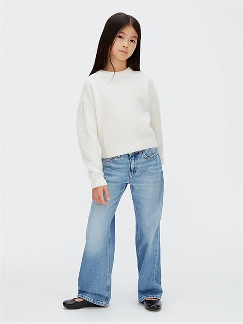 box pleat fluffy sweater CALVIN KLEIN JEANS | IG0IG03048PGB